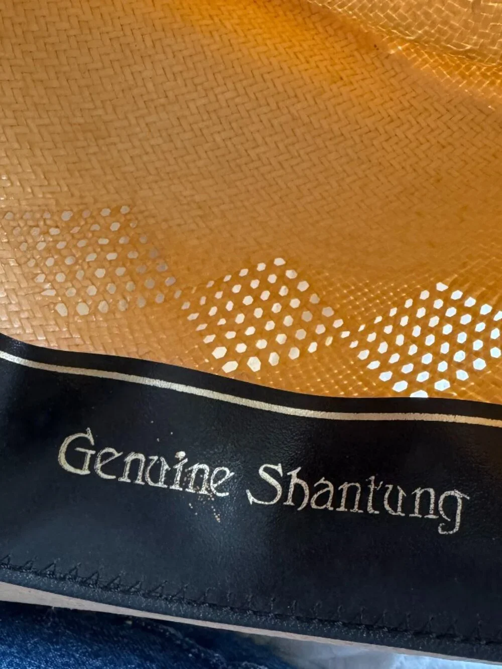 Charlie 1 Horse Genuine Shantung Straw 3 Diamond Vented Western Hat 22.5 inch